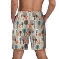 thumbnail image 3 of Uemuo Squirrels and Trees Pattern Mens Swim Trunks Quick Dry Board Shorts with Mesh Lining, Stretch Beach Shorts Quick Dry No-Chafing Board Shorts-, 3 of 7