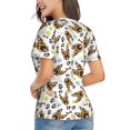 thumbnail image 2 of Goofa German Shepherd Dog Pattern Women's Slim-Fit Short-Sleeve V-Neck T-Shirt,Classic-Fit Short-Sleeve V-Neck T-Shirt-3X-Large, 2 of 5