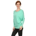 thumbnail image 2 of Women's Trendy style dolman sleeves solid tunic top, 2 of 3