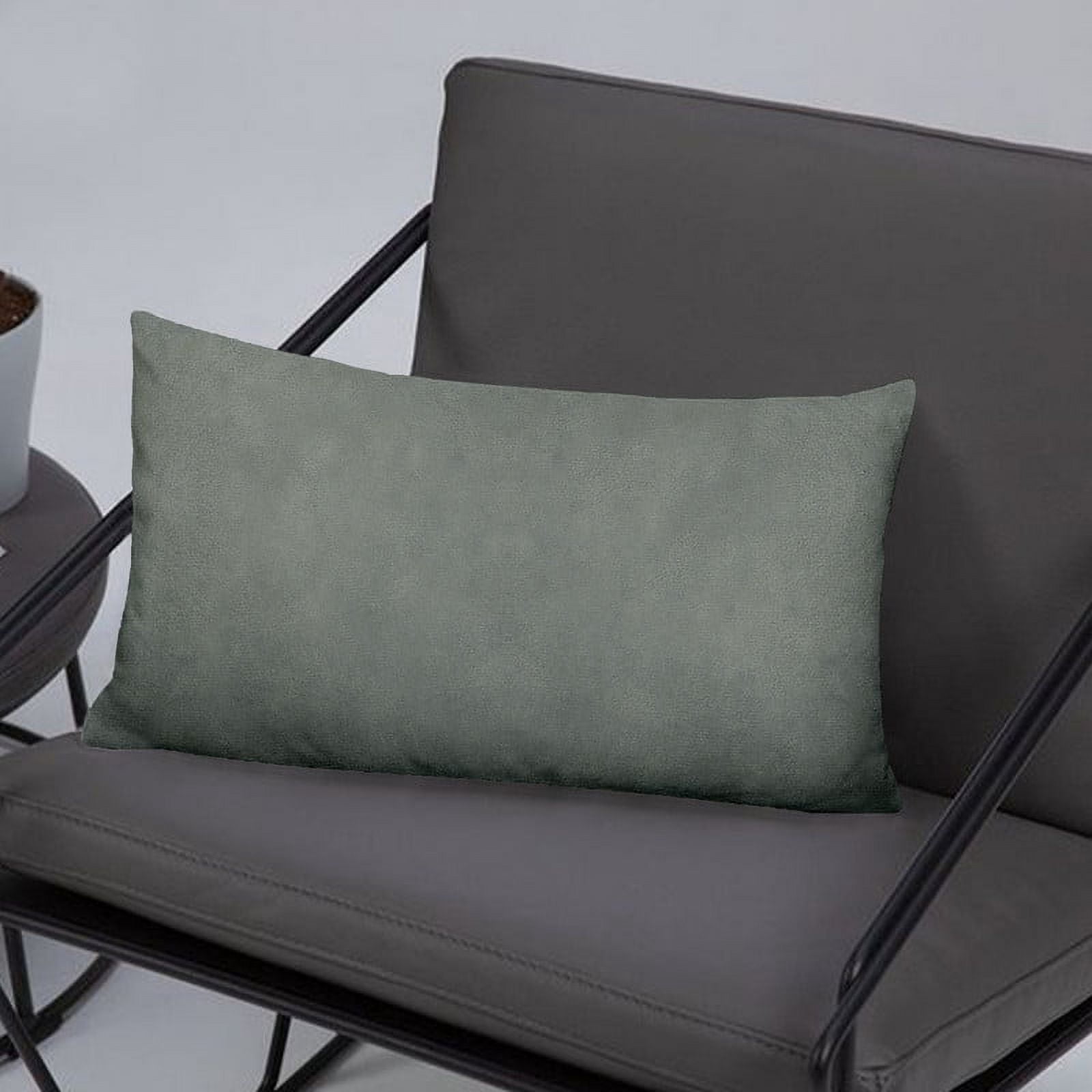 A1HC 12x20 Inch Rectangular Decorative Velvet Throw Pillow Covers, Set of 2, Dove Grey – Soft, Luxurious Cushion Covers for Sofa, Bed & Home Decor