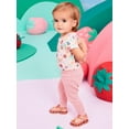 thumbnail image 3 of Garanimals Newborn & Baby Girl Cotton Solid Joggers, Sizes 0 - 24M, 3 of 9