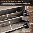thumbnail image 6 of Vabches 47" Shoe Storage Cabinet with 4 Flip Drawers & 2 Compartment, Hidden Narrow Shoe Rack Cabinet with Adjustable Shelves for Entryway, Hallway, 6 of 12