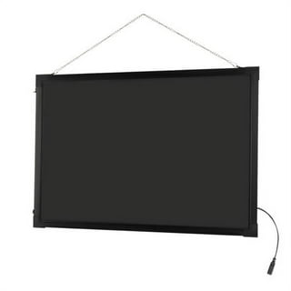 Large LED Message Writing Board with Illuminated and 18 Light Effects -  24x32 Inches, Built-in Hooks, Remote Control 