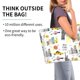 thumbnail image 2 of Balery New York Bolsa Tote Estilo Estético con Cremalleras, Bolsa de Hombro, Bolsa de Compras Grande y Plegable, 2 of 8
