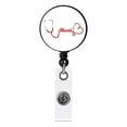 thumbnail image 2 of Fiudx Porta Credencial Retráctil Elegante, Hebilla con Diseño Único, Clip Giratorio de 360 Grados, Fácil Acceso para Enfermeras, Docentes y Profesionales, Superficie de Mylar Lavable., 2 of 6