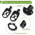 thumbnail image 3 of Espejos de pie de motocicleta Unique Bargains para Harley Sportster Dyna Softail Touring, reposapiés de pie, pedal de pie de aleación de aluminio negro, 1 par, 3 of 7
