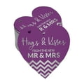 thumbnail image 1 of Inkdotpot Hugs & Kisses From The Wedding Bottle Tag Real Silver Foil Favor Hang Tags Pack Of 100, 1 of 6