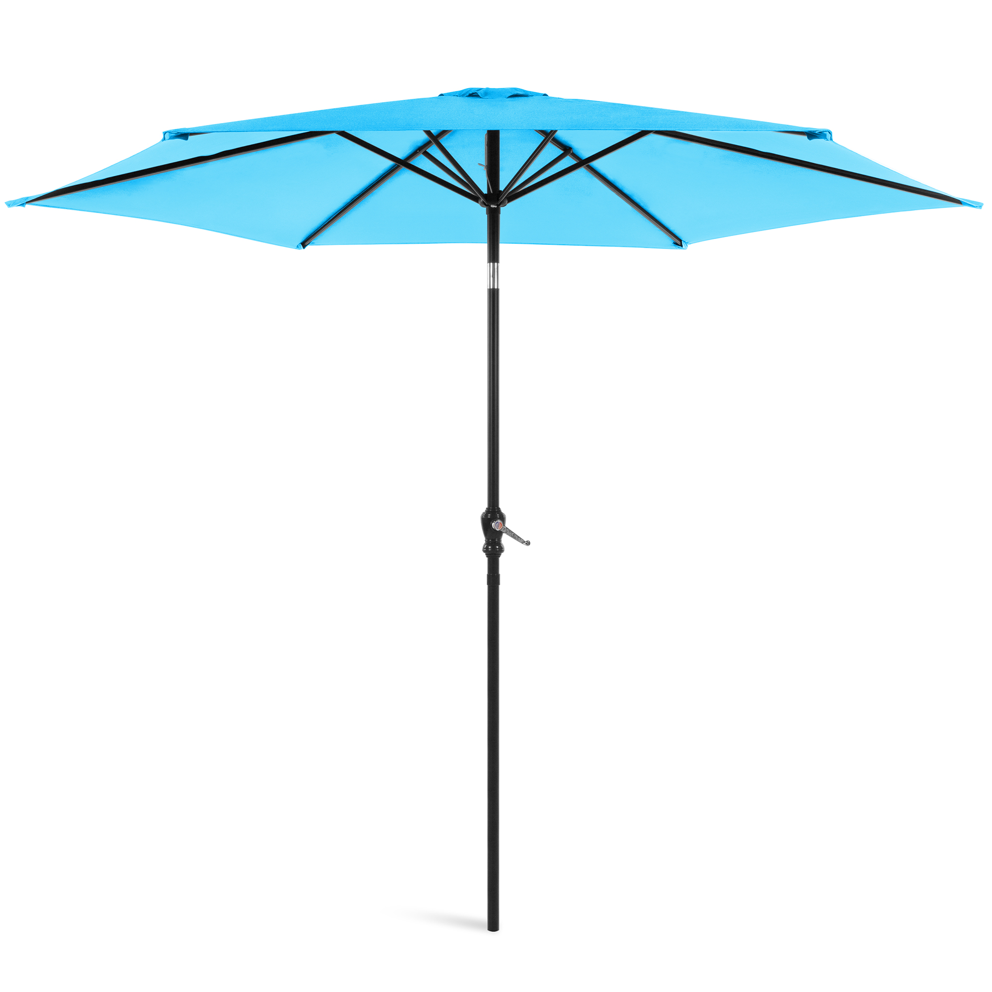 Market Bistro Sun Umbrella Metal Crank Open Patio Umbrella 9 Feet Premium Garden Parasol Sunshade Outdoor 8 Strong Steel Ribs Air Vent Push Button Metal Tilt 9ft Hunter Green Mimbarschool Com Ng