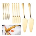 thumbnail image 2 of 10pcs Cheese Knife Set Stainless Sufficient Cake Spatula Efficient Butter Knife Exquisite Cheese Slicer Cutter for Indoor Home Kitchen, 2 of 9