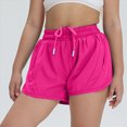 thumbnail image 2 of KPOPLK Athletic Running Shorts for Girls with Pocket Soft Lightweight Gym Workout Shorts with Mesh Quick Dry Size 4-6 Years,Hot Pink, 2 of 4