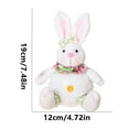 thumbnail image 2 of Diconna Easter Bunny Plush Toy Funny Sitting Rabbit Doll Spring Home Decor for Table Shop Party, 2 of 8