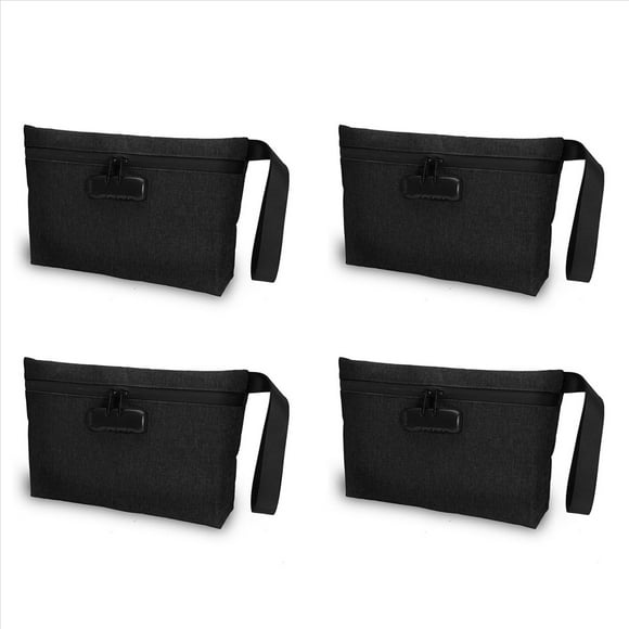 4X Bolsa de Dinero con Cerradura, Bolsa de Efectivo con Cerradura, Bolsa de Banco Impermeable con Cremallera y Cerradura para Efectivo, Teléfono Celular B