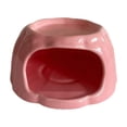 thumbnail image 1 of Comedero de cerámica para hámster, mueble de dibujos animados, hábitat para hámster, con forma de pudín para ratas, chinchillas y animales pequeños. Rosa, 1 of 8