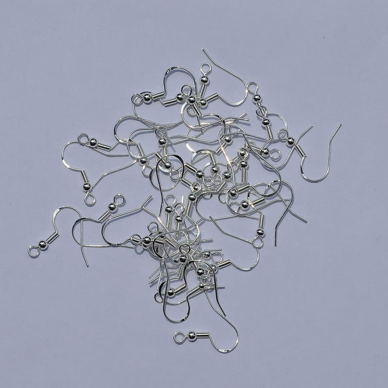 925 Sterling Silver Earring Hooks Hypoallergenic French Wire Hooks Fish Hook Earrings Jewelry Findings Parts DIY Making 40pcs