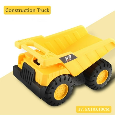 Guvpev Inertial Engineering Car Vehicle Simulation Truck Excavator Model Toy Kids Gift - Yellow