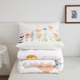 thumbnail image 4 of YST King Size Comforter Set with 2 Pillowcases, Boho Floral Summer Flower Painting Bedding Comforter Sets Romance Floral Soft Bedding Set for Kids and Adults Bedroom Bed Decor, 4 of 5