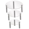 thumbnail image 4 of Toyvian 3-Piece Clear Acrylic Cake Stand Set Elegant Dessert Display for Parties, Weddings, and Home Decoration, 4 of 6