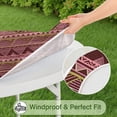 thumbnail image 5 of Boho Chic Floral Elastic Edge Tablecloth, Fitted Design for 52-56 Inch Round Tables, Vibrant Decor for Indoor Outdoor, 5 of 7