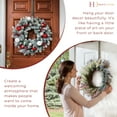 thumbnail image 6 of Haute Decor Adapt™ Adjustable Length Wreath Hanger - 2 Pack - Brushed Nickel, 6 of 7