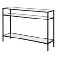 thumbnail image 3 of Evelyn&Zoe Siviline 42" Wide Rectangular Console Table, Blackened Bronze, 3 of 6