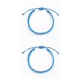 thumbnail image 3 of mmirethe Tressé Bracelet Fil Ciré Imperméable Bracelets Dressing Décor Type 2 2Set, 3 of 6