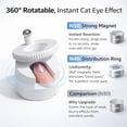 thumbnail image 3 of 2026 Upgraded Rotating Cat Eye Magnet Tool for Nail Art - 360° Adjustable Cylinder Stand with Strong N50 Magnetic Force - Instant Glass Bead & Velvet Effects - Friendly Manicure Tool (Pink), 3 of 8