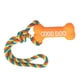 thumbnail image 1 of Juguete para la dentición de perros estilo hueso que hace ruido, silicona segura, cuerda de 11,4 pulgadas, colores brillantes, juguete para masticar para perros para cachorros, mascotas pequ, 1 of 13