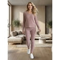 thumbnail image 2 of Conjunto Mujer 2 Piezas Blusa Manga Larga Y Pants Ajuste Cómodo Casual, 2 of 5