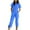 Blue Overalls Carpenter Jumpsuit, variant on Women's Casual Solid Pleated Waist Zip-Up Lapel Jumpsuit Pants Summer Trendy Olyvenn Womens Fashion Daily Slim Fit Stretch Overalls Carpenter Jumpsuit Purple 8