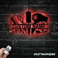 thumbnail image 3 of Craftnamesign Custom Hair Salon Metal Wall Art LED Light, Personalized Hair Stylist Name Sign, 3 of 5