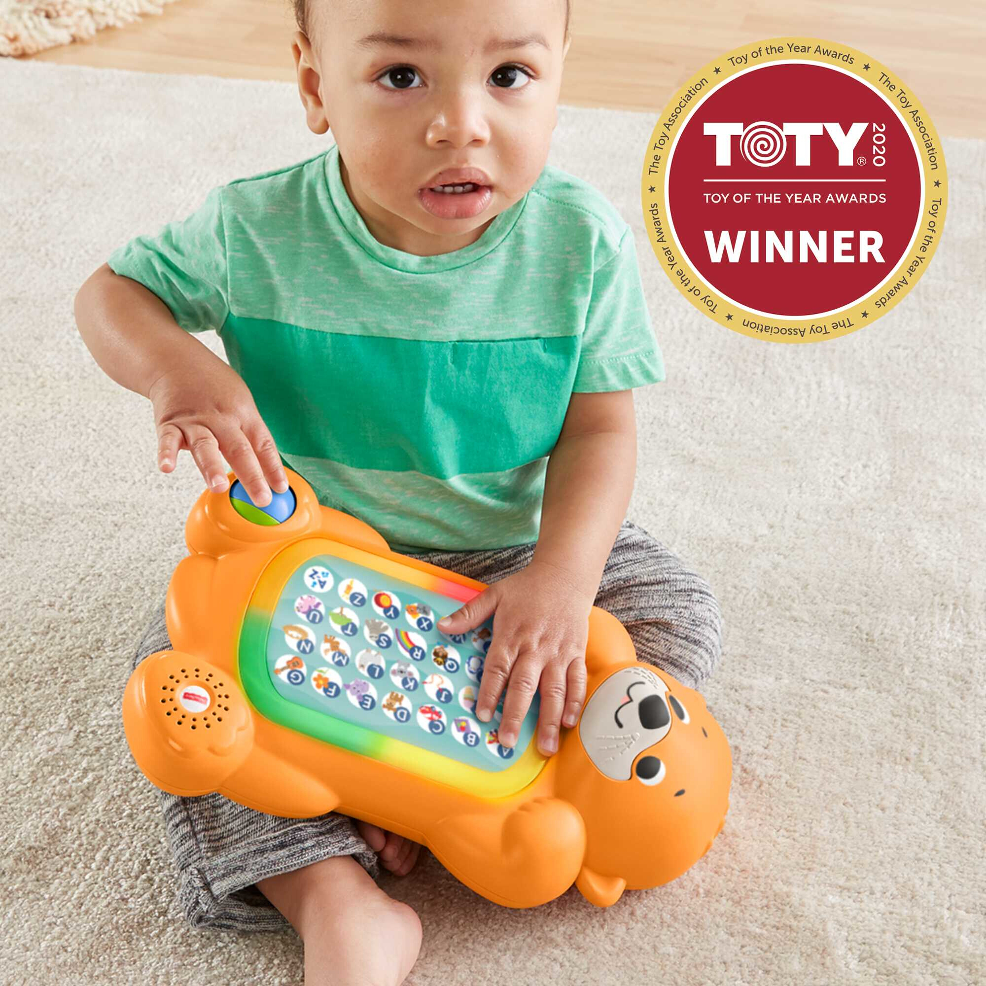 Fisher-Price Linkimals A to Z Otter Baby Electronic Learning Toy with Interactive Music & Lights - image 3 of 7