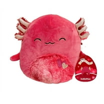 Squishmallows 2024 Valentine Squad 8" IndieMae the Red Axolotl Animal Plush Doll