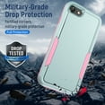 thumbnail image 3 of Nalacover for iPhone XR Case: Dual Layer Protective Heavy Duty Cell Phone Case Shockproof Rugged Bumper Tough Hand Grip - Military Grade Drop Tested for iPhone XR, Green+Pink, 3 of 6