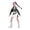 Black, variant on G'irl's Popular Singer Costume Stage Outfit Sparkly Jacket Crop Top and Skirt Set for K'i'd's Halloween Cosplay, 160 (12-13 Years)