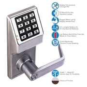 Alarm Lock T2 Trilogy Dl2700 Series 100 Users Dull Chrome Sc1