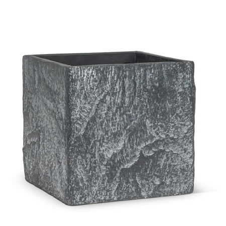 Set of 4 Large Slate Look Square Planter