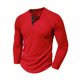 thumbnail image 4 of pstuiky camisas de manga larga para hombre, Camisa informal holgada de manga larga con botones de color liso para hombre Tops casuales para hombres l, 4 of 4