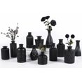 thumbnail image 1 of Set de jarrones de cristal TBWIND, 12 unidades, para flores, color negro, 1 of 6