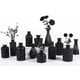 thumbnail image 1 of Set de jarrones de cristal TBWIND, 12 unidades, para flores, color negro, 1 of 6