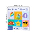 thumbnail image 2 of Paper Cutting Set with Child-Safe Scissors - 30 Progressive Activities for Preschool Learning, Fine Motor Skills, Ages 3-5 Toddler Craft Kit, 2 of 9