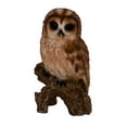 thumbnail image 1 of Garden Decor Animal Statue Small Tawny Owl On Stump, 1 of 5