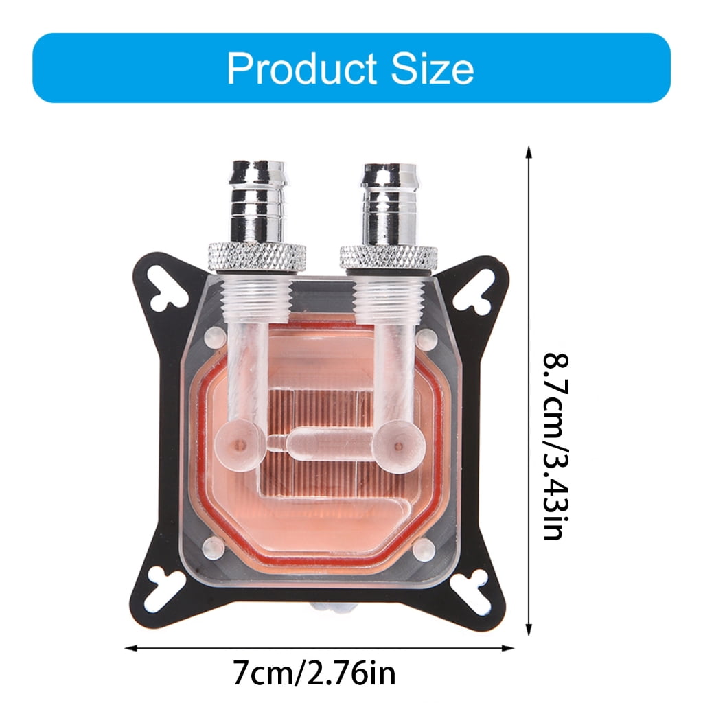 Osdhezcn Graphics Card Water Cooling Block for Computer Video Card For AMD for NVIDIA W40