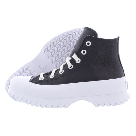 Converse Chuck Taylor All Star Lugged 2.0 Leather Hi Unisex Shoes Size 4.5, Color: Black/White