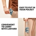 thumbnail image 5 of JIALIOU Nylon Trifold Card Wallet with ID Window Zipper Pocket for Men Women Teen Auspicious Cloud Porcelain, 5 of 7