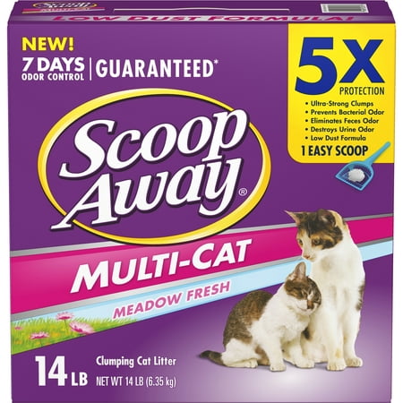 Scoop Away Multi-Cat Clumping Cat Litter, Scented, 14