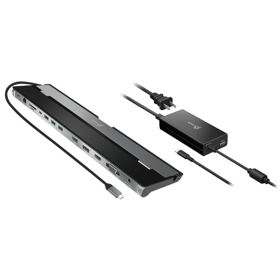 j5create USB-C Triple Display Docking Station with 100W PD Adapter, JCD543P