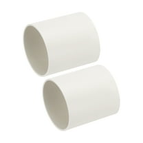 Uxcell 3.6" Inch Round Ventilation Duct, 4" Inch Long Plastic Pipe Replacement Supply Heating Cooling Ventilation AC System, 2 Pcs