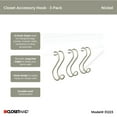 thumbnail image 3 of Closetmaid 3122300 Decorative Pack Of (3) - Chrome, 3 of 4