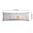 thumbnail image 6 of Bloom Body Pillow Cover 20x54 - Floral Print Watercolor Long Pillow Case with Invisible Zipper - Soft Full Body Pillow Protector - Machine Washable Cozy Slipcover for Sleeping, 6 of 7
