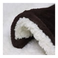 thumbnail image 4 of Cobertor con Borrega Individual Chocolate, 4 of 4